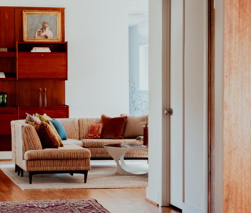 Relaxed, livable living room curated by Hayden Home Studio in Charlotte NC